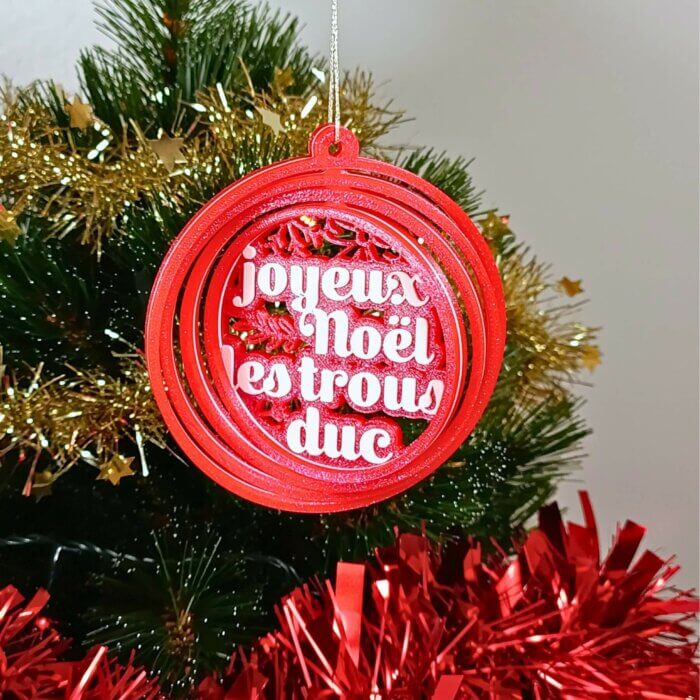 Boule de Noël - Joyeux Noël les trous duc – Image 2