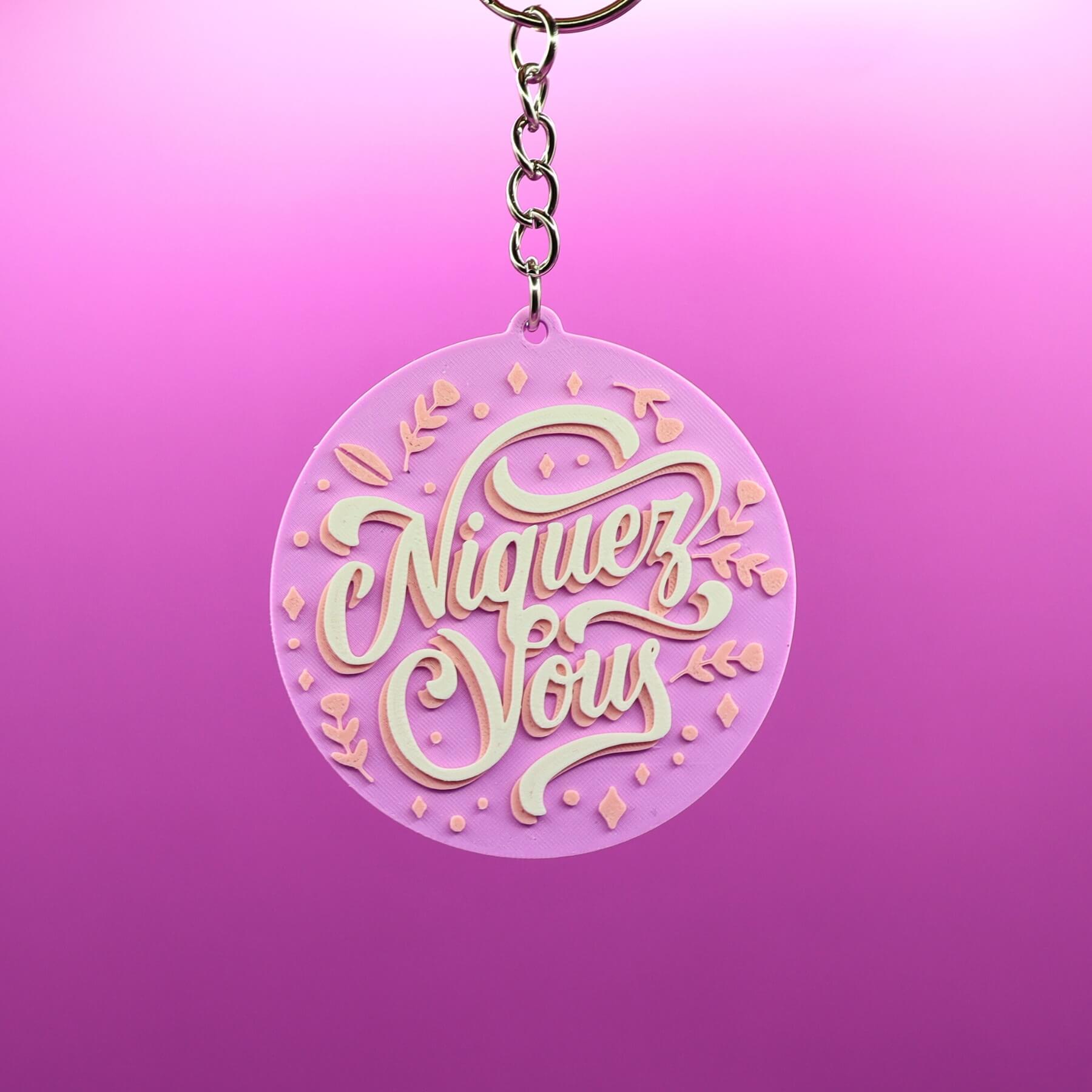 Porte clé - Niquez-vous 3D